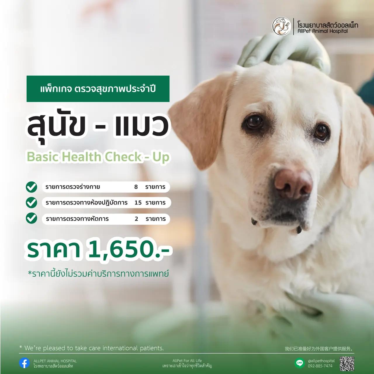 ตรวจสุขภาพประจำปี แพ็คเกจ Basic Health Check-Up
