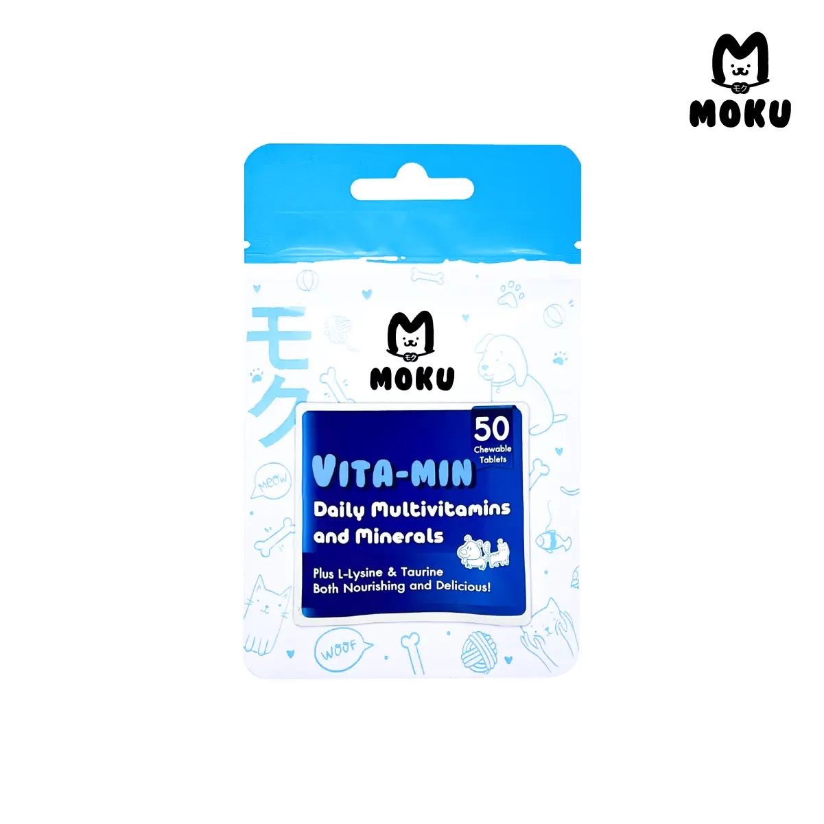 MOKU VITA-MIN โมกุ ไวต้า-มิน อาหารเสริมวิตามินและแร่ธาตุสำหรับสัตว์เลี้ยง