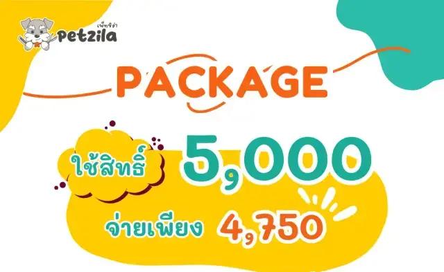 แพกเกจมูลค่า 5,000 บาท